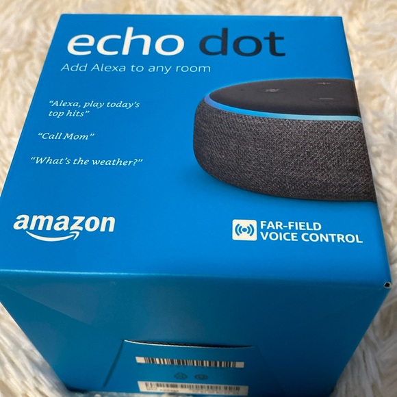 NIB echo dot 3rd gen with original box seal. Shown in pictures. Never opened. - Picture 1 of 6